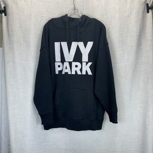 IVY PARK Black Hoodie with White Logo